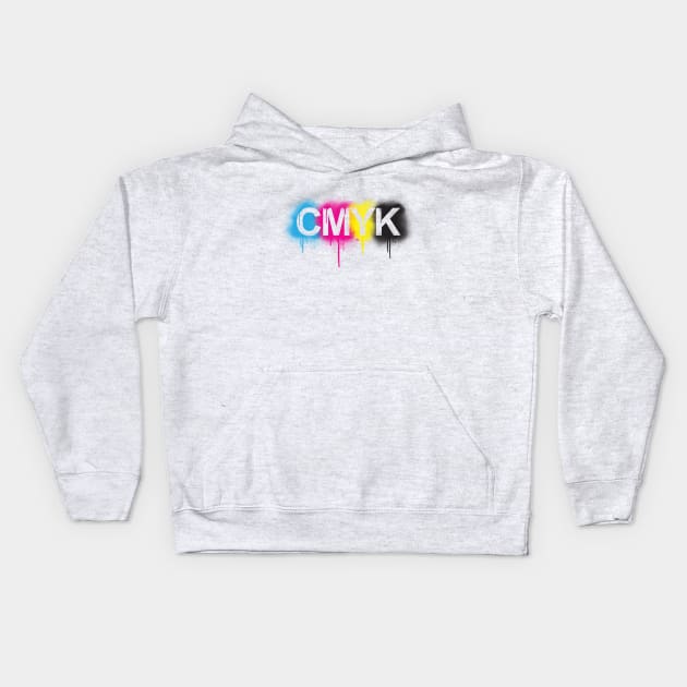 CMYK Kids Hoodie by tonydesign